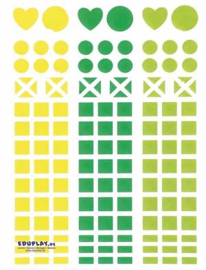 Mosaik Sticker grün gelb (138)